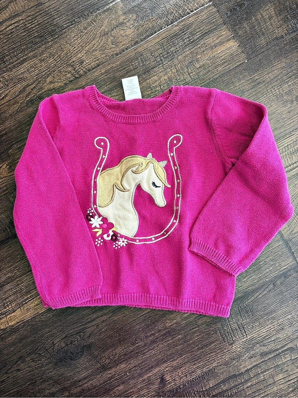 Gymboree Girls Unicorn Sweater Pink Size 4T Like New
